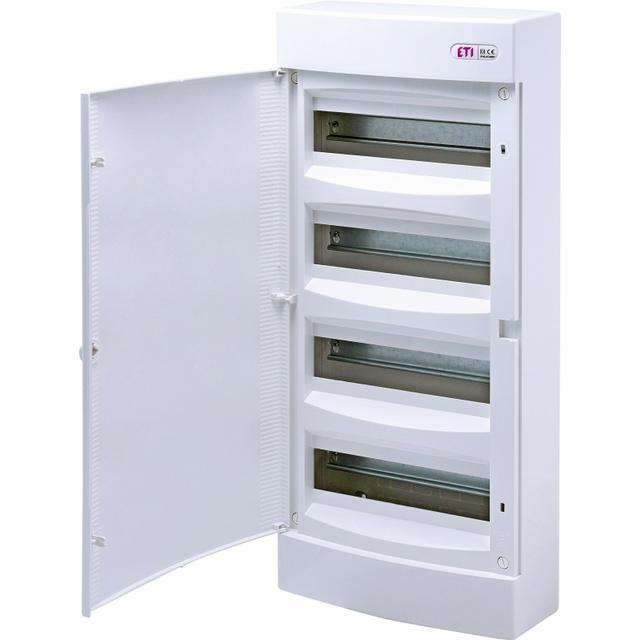 Rozdzielnica natynkowa 4x12 drzwi białe ECT48PO-s 001101023 ETI
