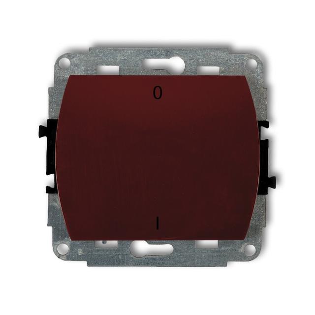 TREND Mechanizm łącznika dwubiegunowego podświetlanego brązowy