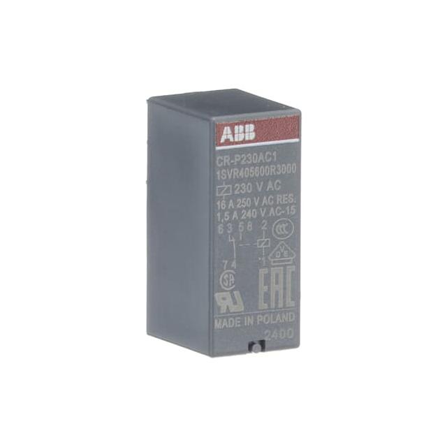 Przekaźnik CR-P230AC1, A1-A2=230V AC, 1 styk c/o 250V/16A 1SVR405600R3000 ABB