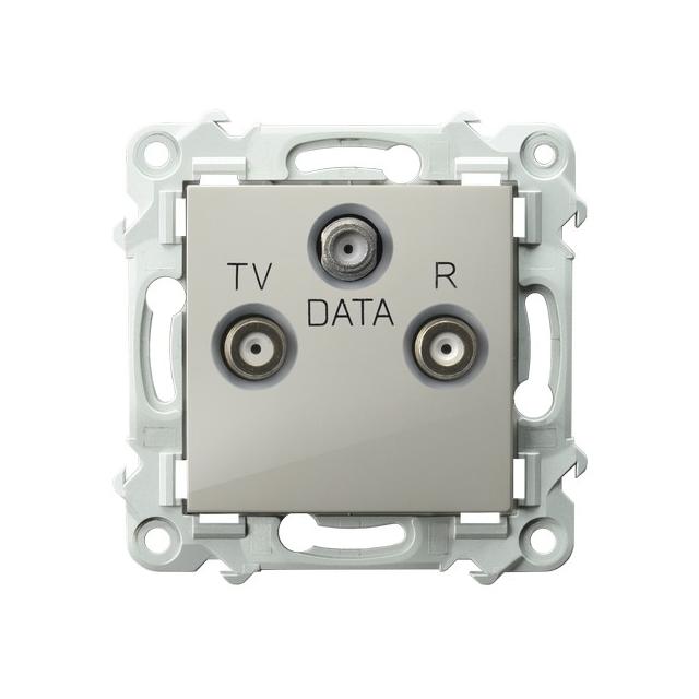 SZAFIR Gniazdo antenowe RTV-DATA kolor kaszmirowy beż GPA-ZD/m/83 OSPEL