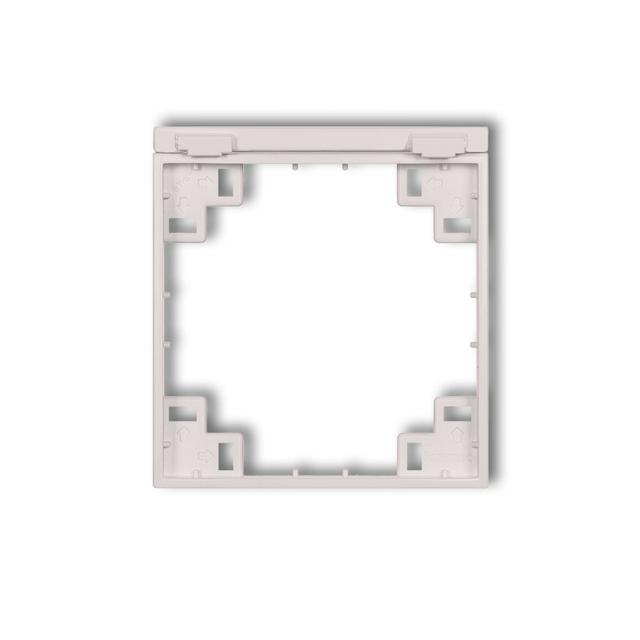 MINI SCHUKO Ramka pośrednia do gniazda bryzgoszczelnego z uziemieniem SCHUKO pudrowy róż KARLIK