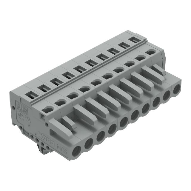 Gniazdo MCS‑MIDI Classic 10‑biegunowe szare raster 5mm 231‑110/008‑000 /50szt./ WAGO