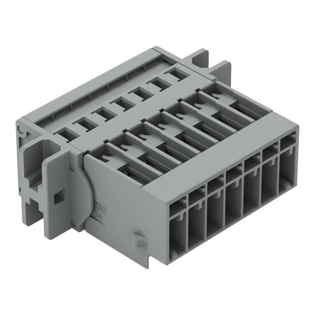 X-COM wtyk 7-biegunowy szary raster 5 mm /25szt./ WAGO