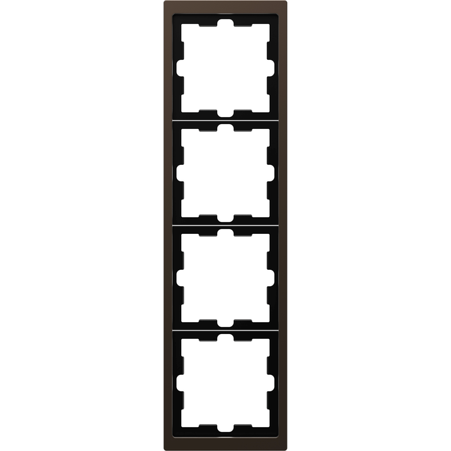 Merten D-Life, ramka czterokrotna, mocca metalik