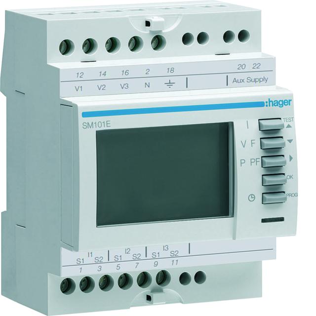 Miernik wielofunkcyjny modułowy TrueRMS SM101E HAGER