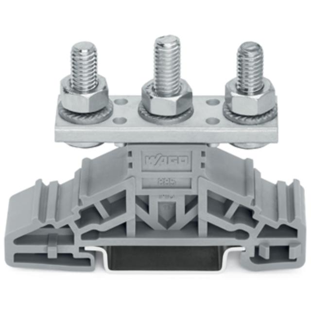 Złączka 3-sworzniowa M6 szara /25szt./ 885-306 WAGO
