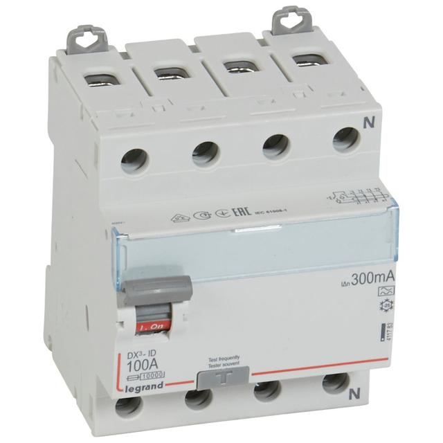 Wyłącznik Różnicowoprądowy P 304 4P 100A 300Ma Typa DX3 411783 LEGRAND