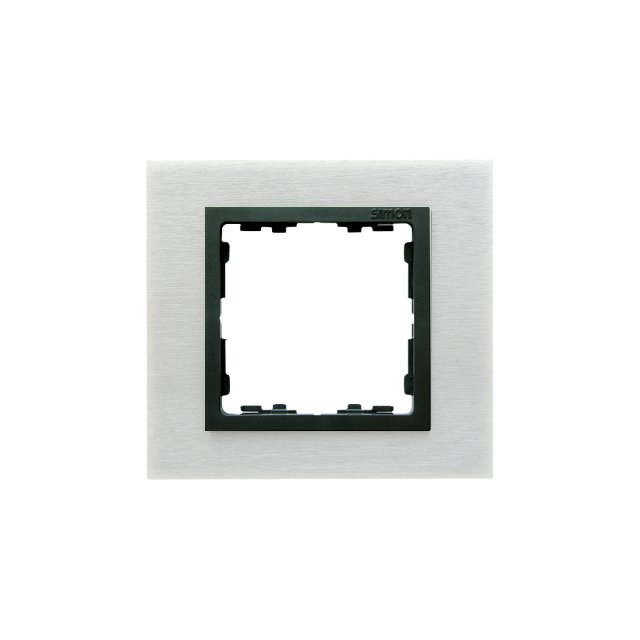 Simon 82 Nature Ramka 1-krotna Nature-metal Inox mat / pierścień grafit 82817-31 KONTAKT