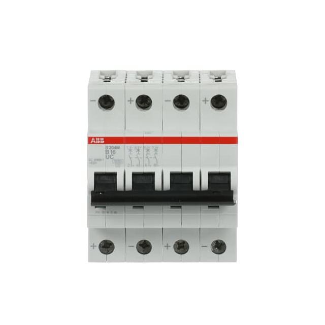 S204M-B16UC Wyłącznik nadprądowy 10kA AC/DC 4P B16A 2CDS274061R0165 ABB