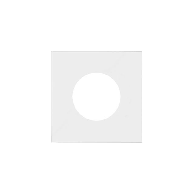 Simon 100 Pokrywa gniazda europejsko-amerykańskiego biały mat