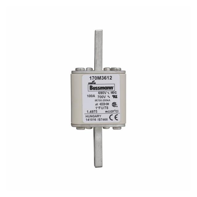 FUSE 100A 690V 1*FU/78 AR UC Wkładka szybka 100A AC 690V rozmiar 1 45x45x110 mm aR, 170M3612 EATON