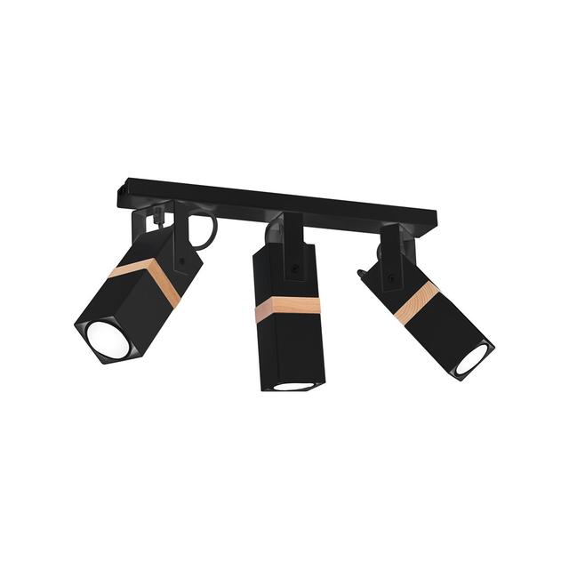 Milagro plafon (reflektorki) Vidar Black 3xGU10 MLP5402