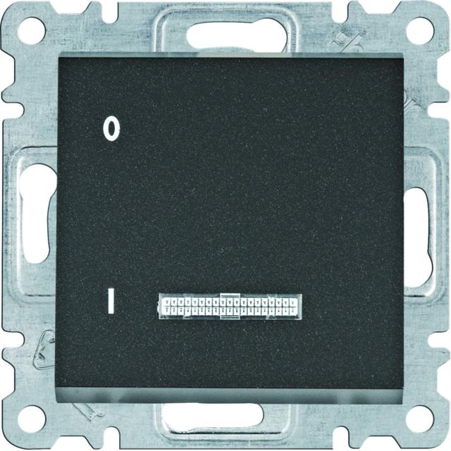 lumina Łącznik kontrolny 1-biegunowy, czarny 16A/250VAC WL0613 HAGER