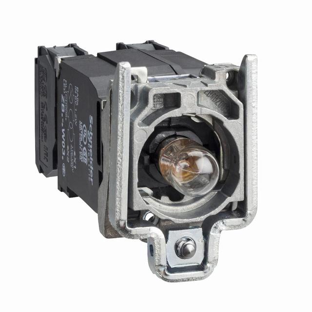Harmony XB4 Korpus przycisku z elementem świetlnym żarówka BA9s 220/440V 1Z+1R ZB4BW045 Schneider