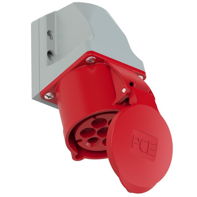 GNIAZDO STAŁE 7- STYKOWE 32A 400V 5P+Z+N 127-6v PCE