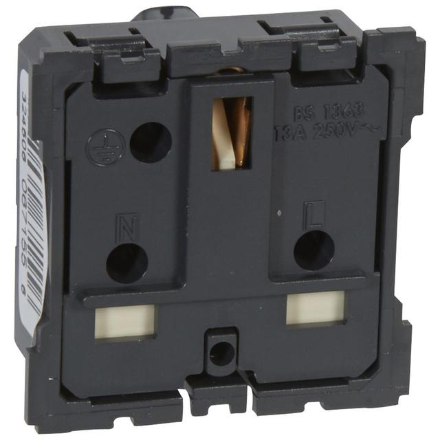 CELIANE - GNIAZDO 2P+Z 13A STANDARD ANGIELSKI, ZACISKI ŚRUBOWE, Legrand