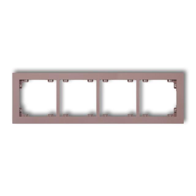 DECO Ramka podczwórna z tworzywa DECO Pastel Matt lawendowa 42DR-4 KARLIK