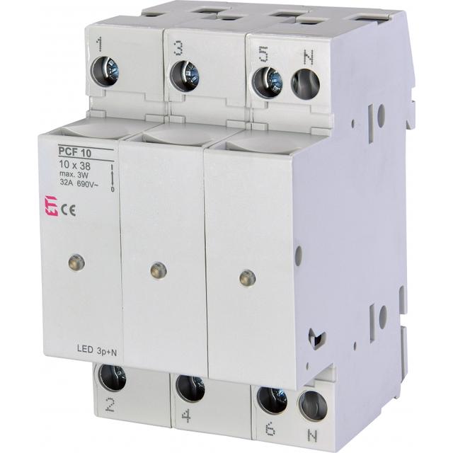 Rozłącznik bezpiecznikowy PCF 10 3P+N LED 002550015 ETI