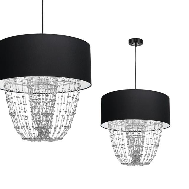 lampa wisząca Almeria E27 czarna/chrom MLP6432 Milagro