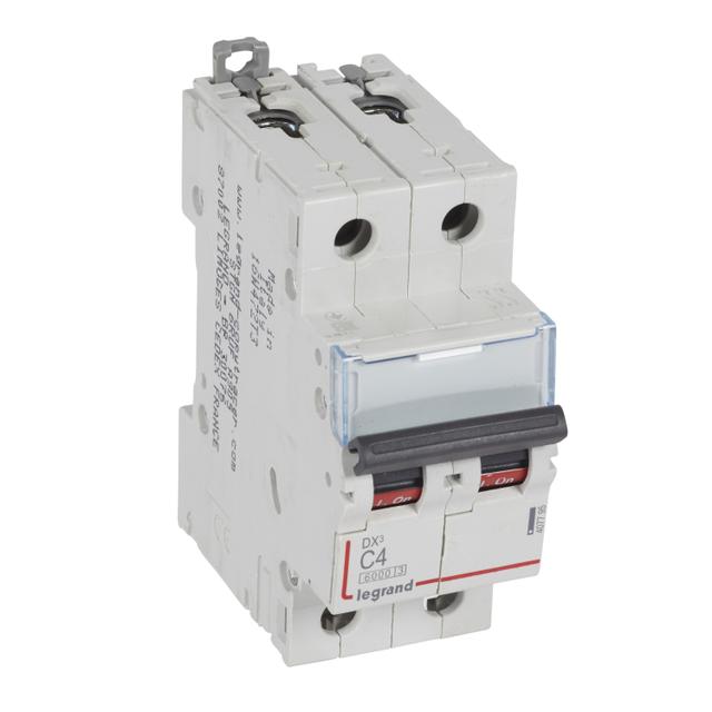 Wyłącznik Nadprądowy S 302 2P C4A 6kA DX3 407795 LEGRAND
