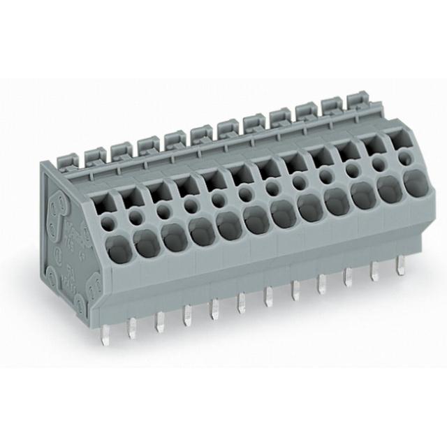 listwa zaciskowa do pł. drukowanych 3-bieg. szara raster 5 mm