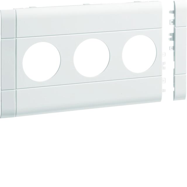 tehalit.WA Maskownica 3-krotna ABS bezhalogenowy 120mm biały GB120309016 HAGER