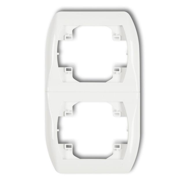 TREND Ramka pionowa podwójna biała