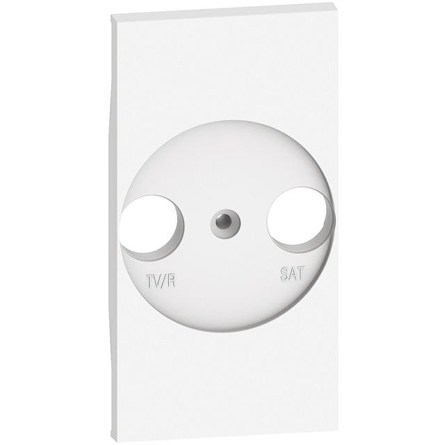 Living Now - Plakietka Gniazda Tv/Radio-Sat - 2 Moduły - Biel Bticino KW4212 LEGRAND