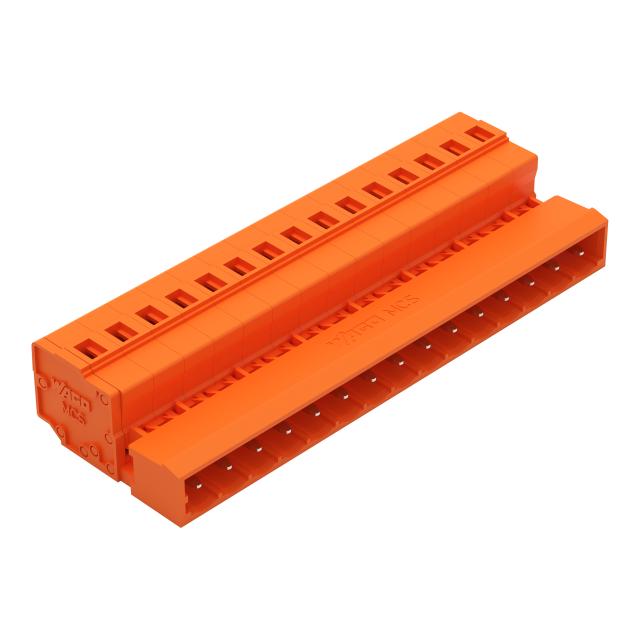 MCS-MIDI Classic wtyk 15-bieg. pomarańczowy raster 5,08 mm /25szt./ WAGO