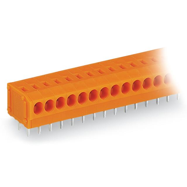 listwa zaciskowa do pł. drukowanych 10-bieg. pomarańczowa raster 3,81 mm /30szt./ WAGO