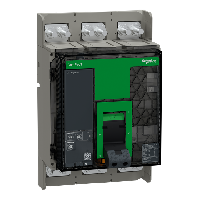 Wyłącznik mocy ComPacT NS630bN 50kA przy 415VAC 3P stacjonarny sterowanie ręczne MicroLogic 2.0 63 C063N320FM Schneider