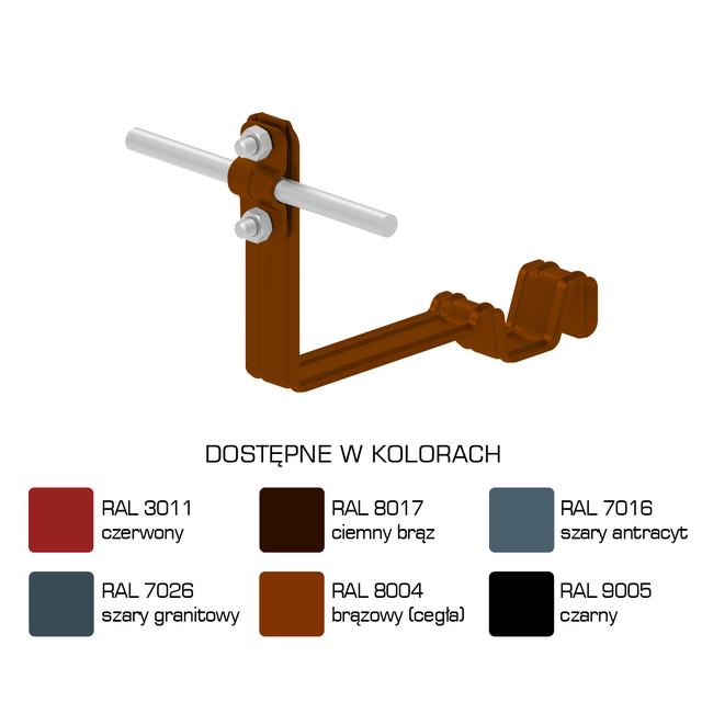 AN-25C/LA/-N Uchwyt dach.prof.pros.Z-śr. WZÓR 7 H=10cm /LA/