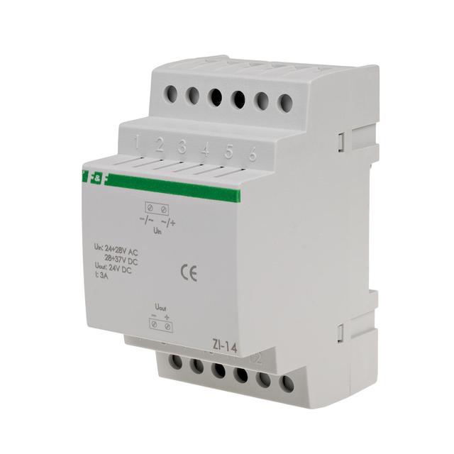 Stabilizator impulsowy 24V 24-28V AC / 28-37V DC 3A ZI-14 F&F