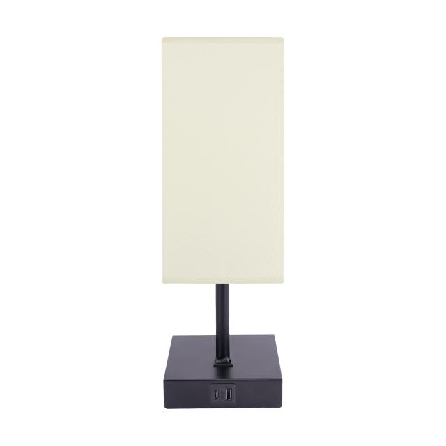 Lampka stołowa SANTI E14 WHITE/BLACK