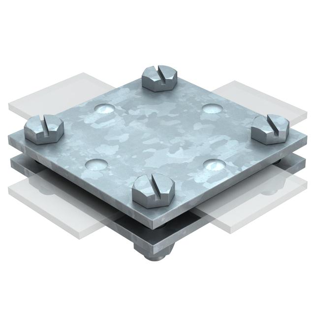 256/A-DIN 40, ZŁĄCZA KRZYŻOWE 40MM BEZ PŁYTY