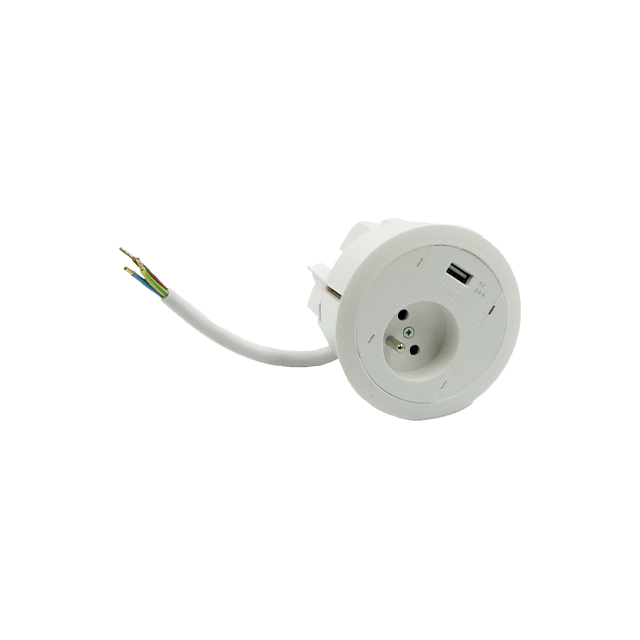 "Simon 480 TS48-330E10C00-33 Gniazdo meblowe 1 gn. typ E + ładowarka USB type A