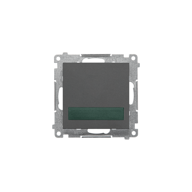 Simon 55 Sygnalizator świetlny LED – światło zielone 230V Grafitowy mat