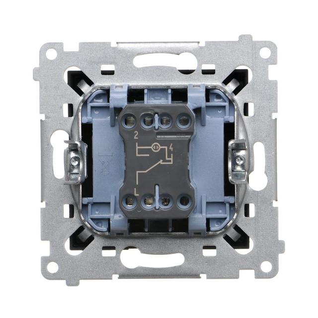 Simon 54 Łącznik schodowy z podświetleniem LED bez piktogramu 16A 250V zaciski śrubowe czarny DW6AL.01/X/49 KONTAKT