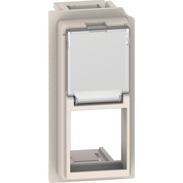 LIVING NOW - PLAKIETKA GNIAZDA RJ KEYSTONE - 1 MODUŁ - PIASKOWY BEŻ, Bticino