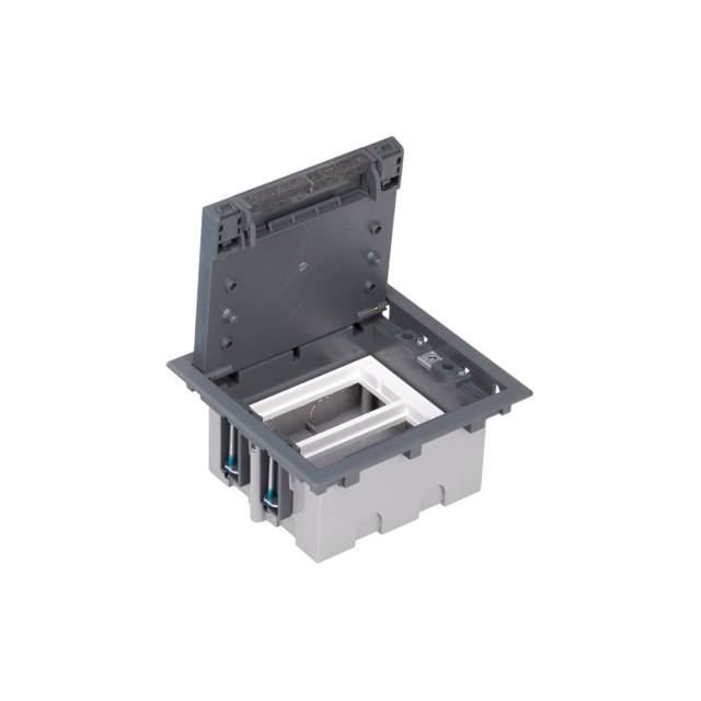 Simon Connect Puszka podłogowa S500 2-modułowa 4x K45 gł. 93mm szary