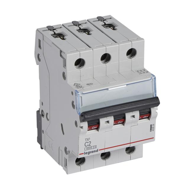 Wyłącznik Nadprądowy 3P C2A 6kA AC S303 TX3 403538 LEGRAND