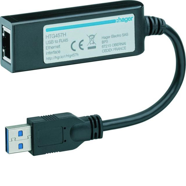 agardio.manager Adapter USB-RJ45 Ethernet HTG457H HAGER