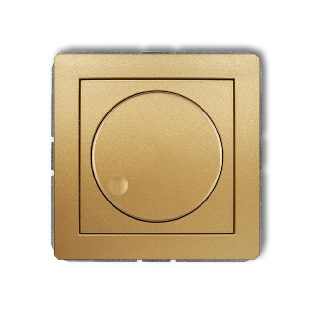 DECO Mechanizm elektronicznego regulatora oświetlenia przyciskowo-obrotowego do lamp LED złoty