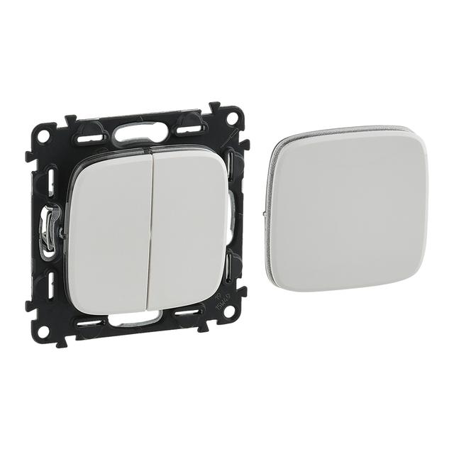 VALENA ALLURE - ŁĄCZNIK PODWÓJNY WIELOFUNKCYJNY BIAŁY, Legrand