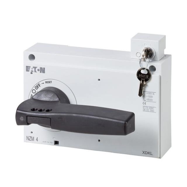 NZM4-XDKL Rękojeść obrotowa NZM4 czarno-szara z zamkiem i kluczykiem 172539 EATON