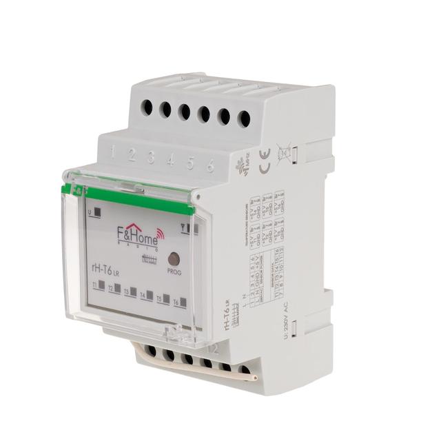 Czujnik temperatury, 6-kanałowy, montaż na szynie DIN