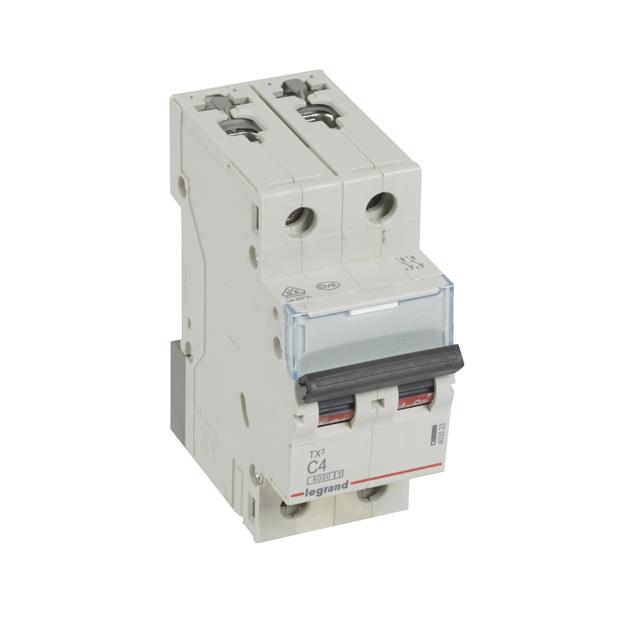 WYŁĄCZNIK NADPRĄDOWY S 302 2P C 4A 6000A SERII TX3, Legrand