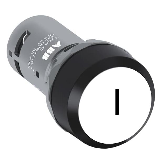 Przycisk monostabilny wklęsły 1NO1NC biały CP11-10W-11