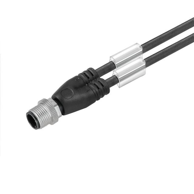 SAIL-ZW-3-5.0U Przewód adaptera czujnika-siłownika (zmontowany), Jeden koniec bez złącza, M12, 3, 5 m, Podwójne okablowanie, pin, prosty, czarny /1szt./ 1964310500 WEIDMÜLLER