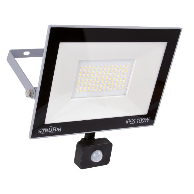 Naświetlacz SMD LED z czujnikiem ruchu KROMA LED S 100W GREY 6500K